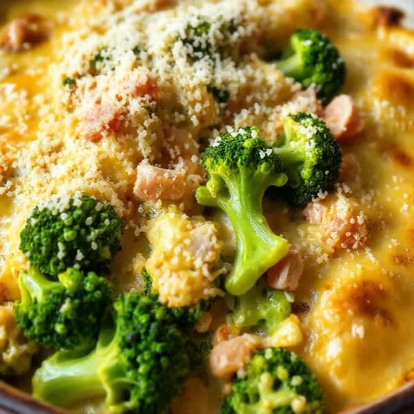 Broccoligratäng med ost och skinka - enkelt recept från MatVeckan