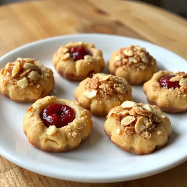 Hallongrottor med mandelcrunch - enkelt recept från MatVeckan
