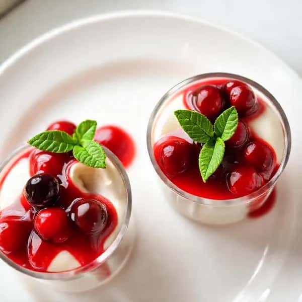Klassisk vaniljpanacotta med bärkompott - enkelt recept från MatVeckan
