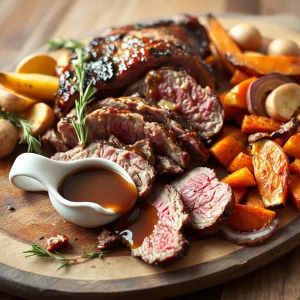 Klassisk söndagsstek med rotfrukter - enkelt recept från MatVeckan