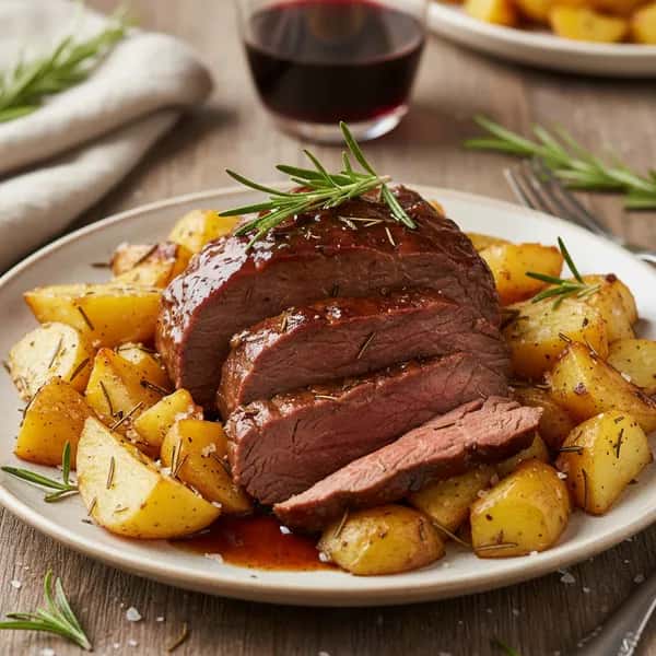 Biff Brasato med Rosmarinpotatis - enkelt recept från MatVeckan