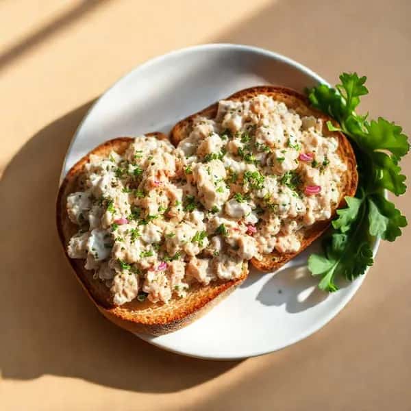 Tonfiskröra med fullkornsbröd och örter - enkelt recept från MatVeckan
