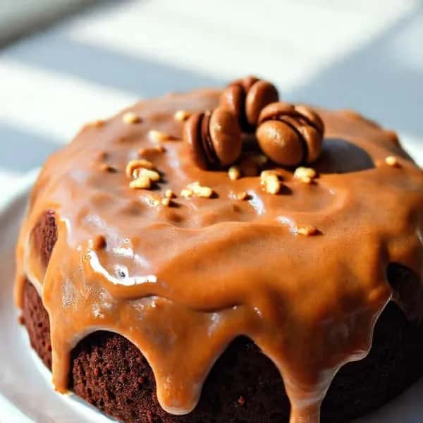 Tysk chokladkaka med valnötter och kaffe - enkelt recept från MatVeckan
