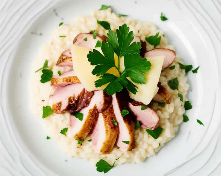 Pärlhönsrisotto bianco - enkelt recept från MatVeckan