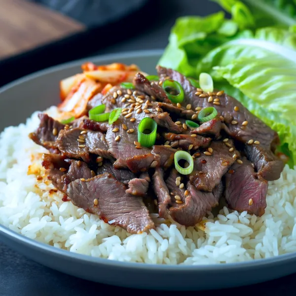 Koreansk biff Bulgogi med sesamfrön - enkelt recept från MatVeckan
