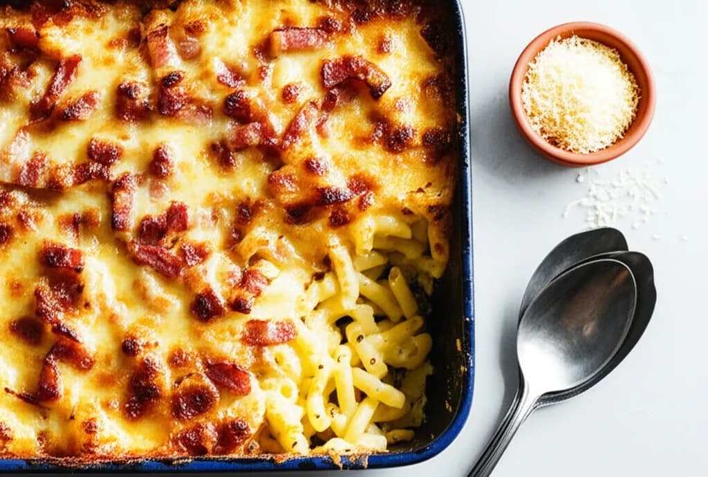 Baconlindad Pasta Al Forno