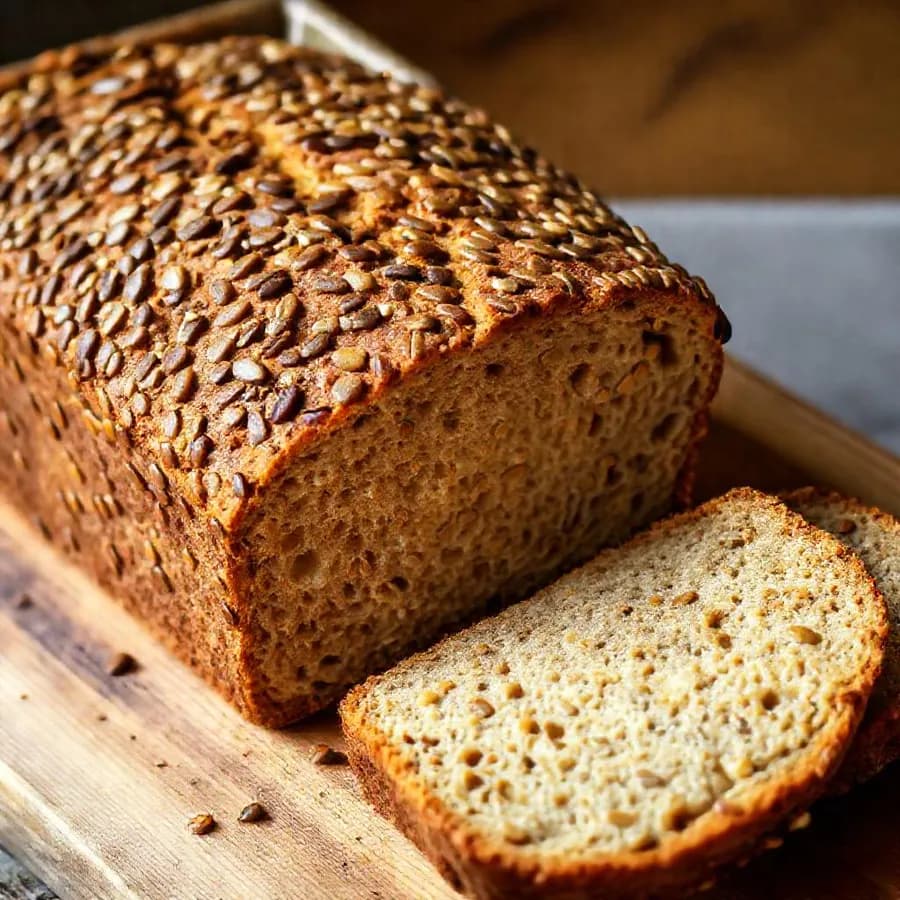 Glutenfritt solrosbröd med härlig textur