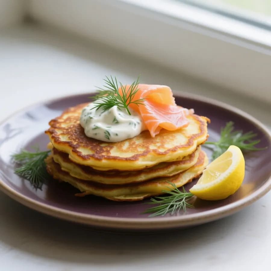 Pannkakor på gårdagens potatis