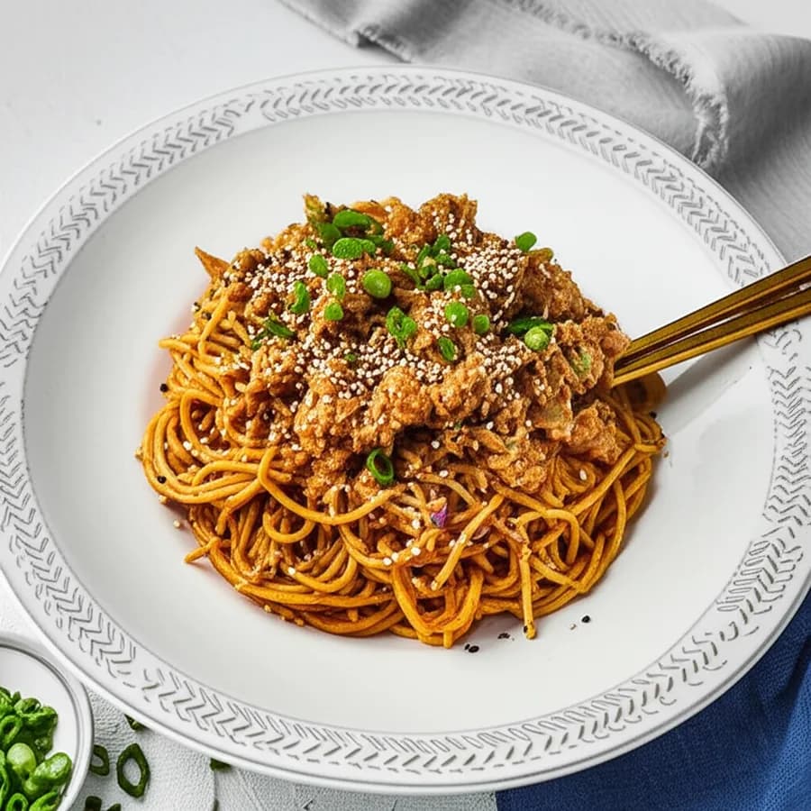 Kryddig Tonfisk Soba
