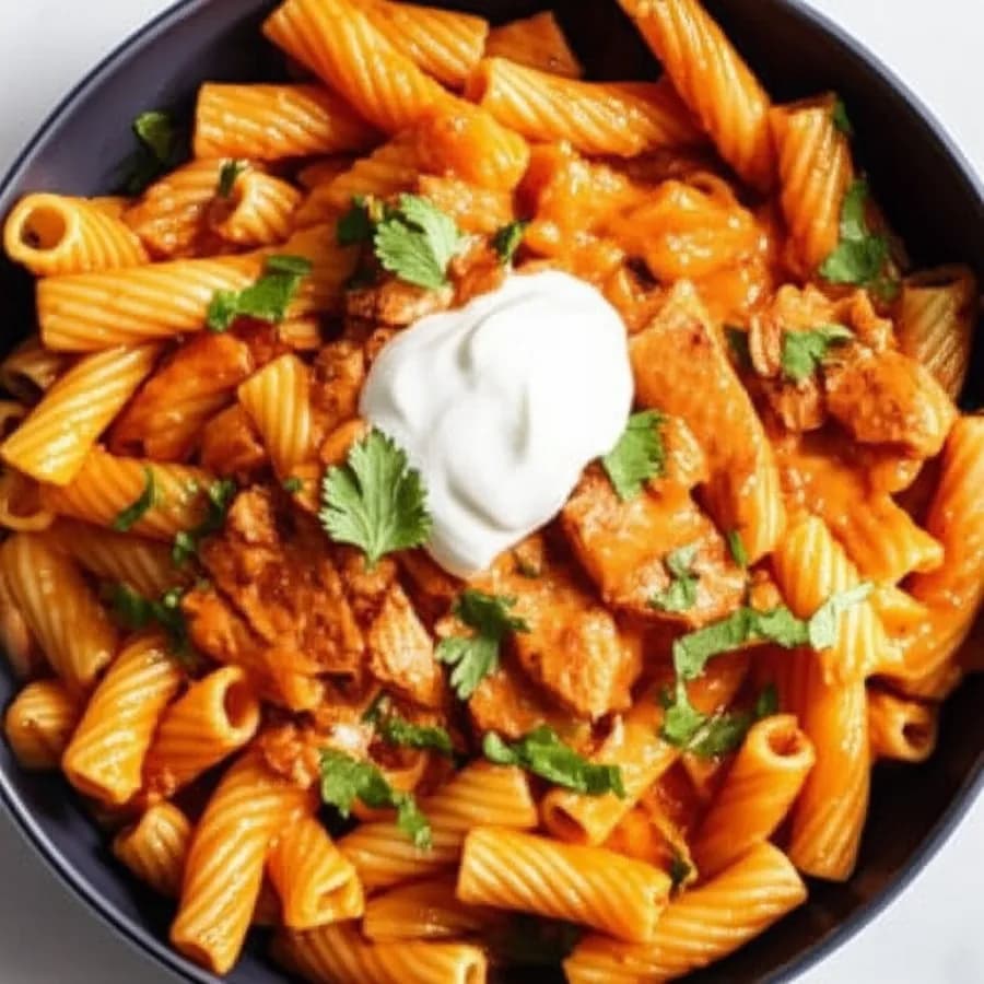 Mexikansk laxpasta med hetta