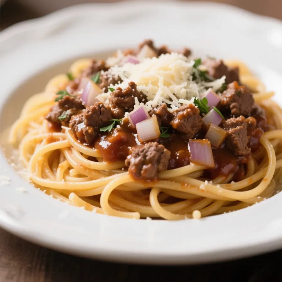 Vardagsvänlig köttfärssås med rosmarin och parmesan