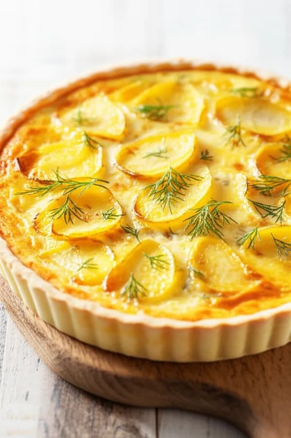Potatispaj med dill och fänkål