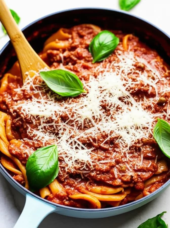 One-pot pasta bolognese deluxe