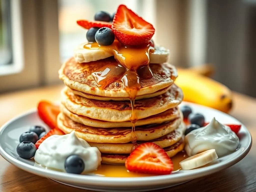 Krispiga bananpannkakor med vanilj