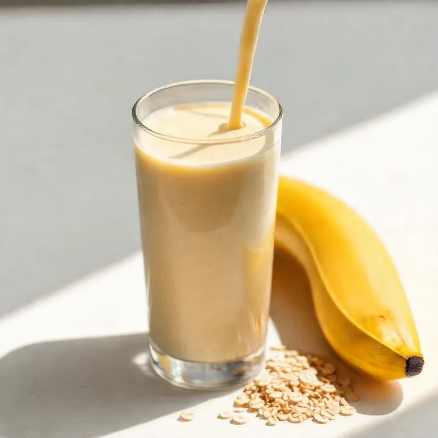 Frukostsmoothie med banan och havre