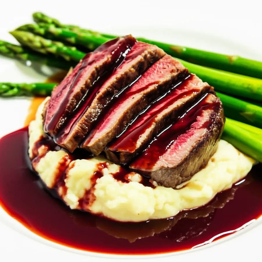 Pepparstekt Entrecôte med Potatispuré