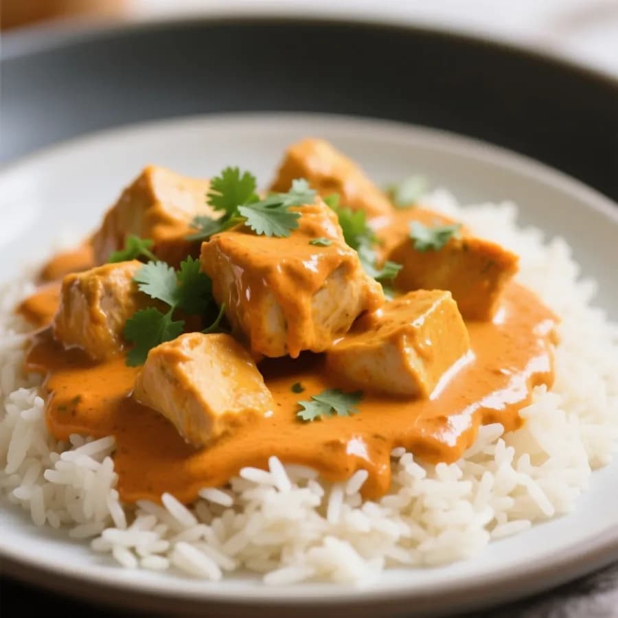 Krämig kyckling tikka masala
