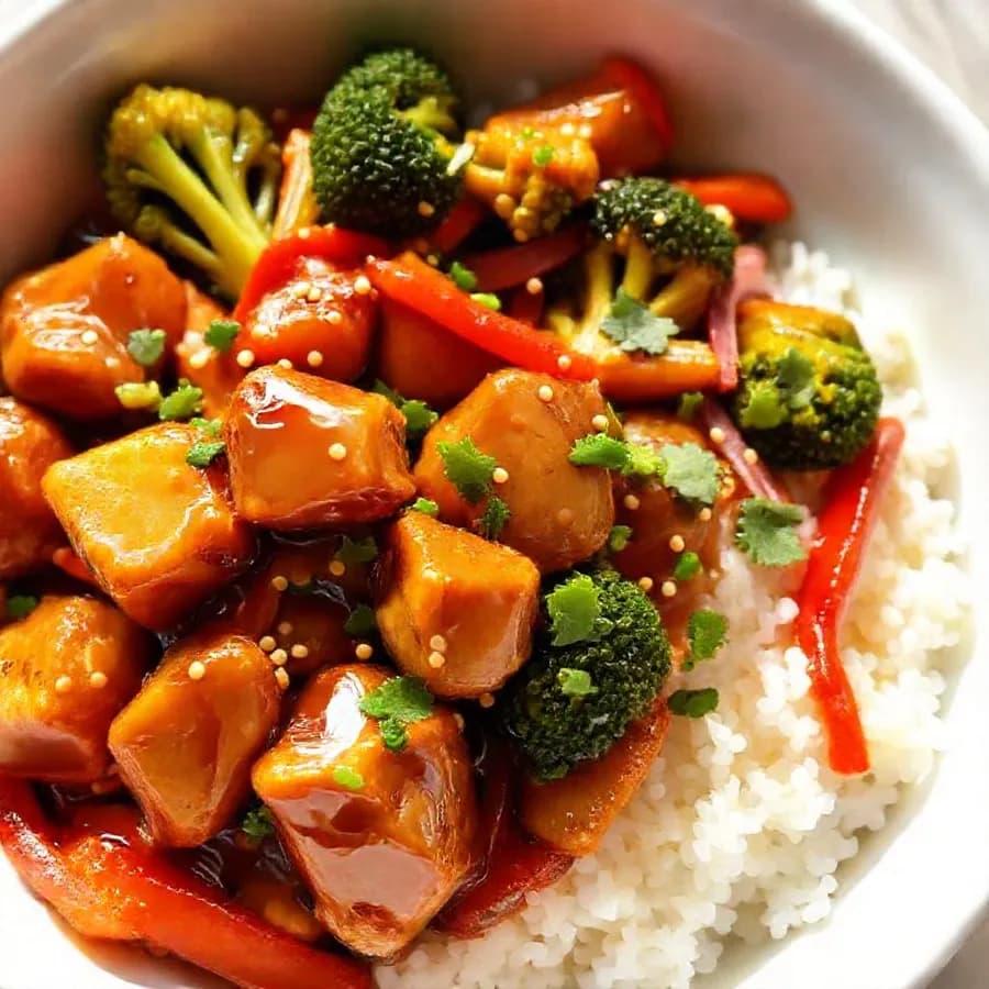 Teriyakikyckling med sesam och grönsaker