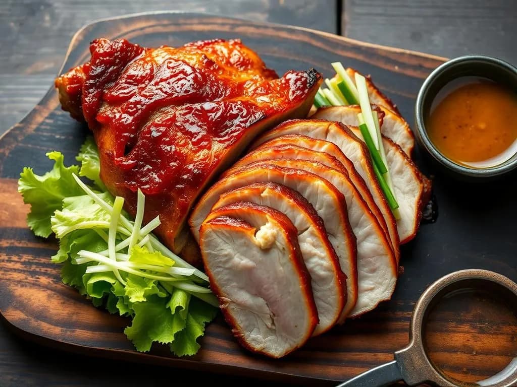 Krispig anka à la Peking med ingefärssås