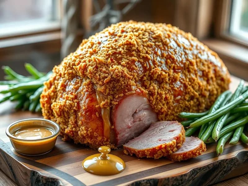 Julskinka griljerad med senap och honung - enkelt recept från MatVeckan