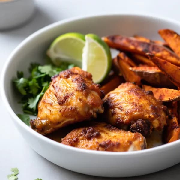 Airfryer Cajun-kyckling med sötpotatis - enkelt recept från MatVeckan