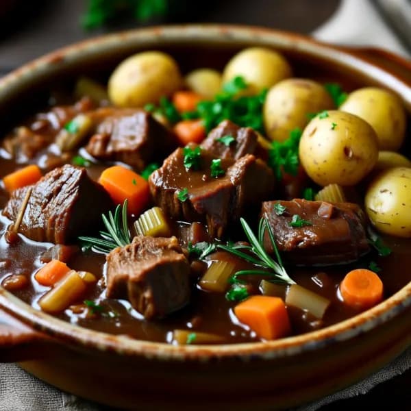 Långkokt lammgryta med rosmarin och vitlök - enkelt recept från MatVeckan