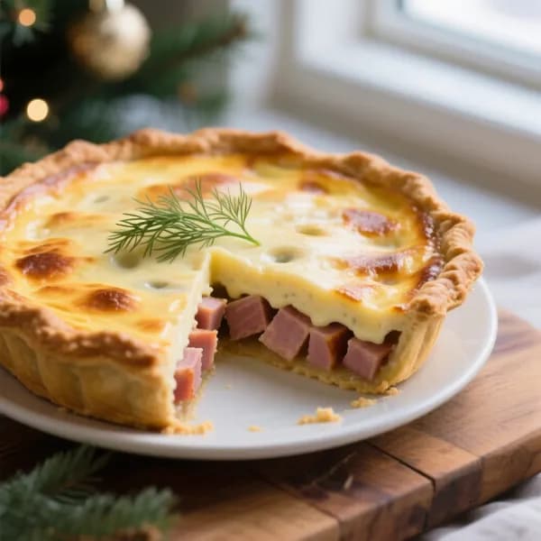 Paj med julskinka och västerbottenost - enkelt recept från MatVeckan