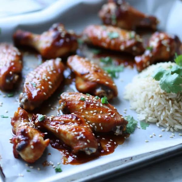 Kycklingvingar med sweet chili-glasering - enkelt recept från MatVeckan