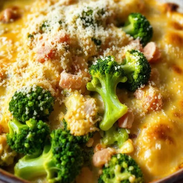 Broccoligratäng med ost och skinka - enkelt recept från MatVeckan