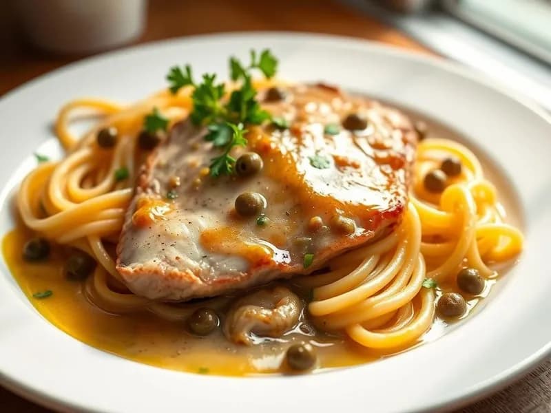 Kalvkött piccata med citron och kapris - enkelt recept från MatVeckan