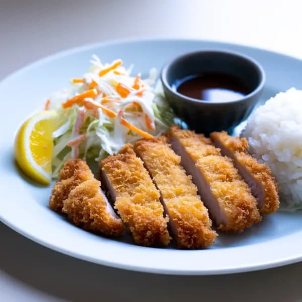 Tonkatsu: Friterad fläskkotlett med kålsallad - enkelt recept från MatVeckan