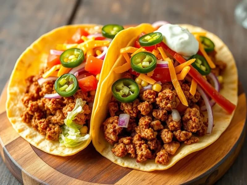 Tacos med kryddig kycklingfärs - enkelt recept från MatVeckan