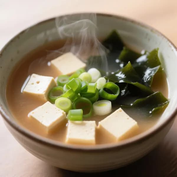 Snabblagad misosoppa med tofu och vårlök - enkelt recept från MatVeckan