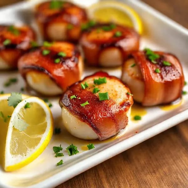 Bacon-lindade pilgrimsmusslor - enkelt recept från MatVeckan