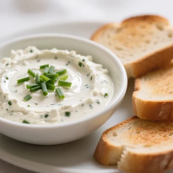 Krämig fetaoströra med gräslök och vispgrädde - enkelt recept från MatVeckan