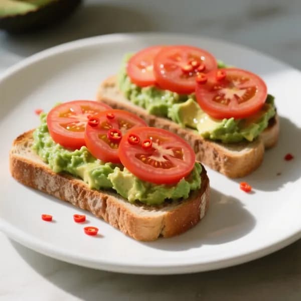 Diabetesvänlig avokadomacka med tomat och chili - enkelt recept från MatVeckan