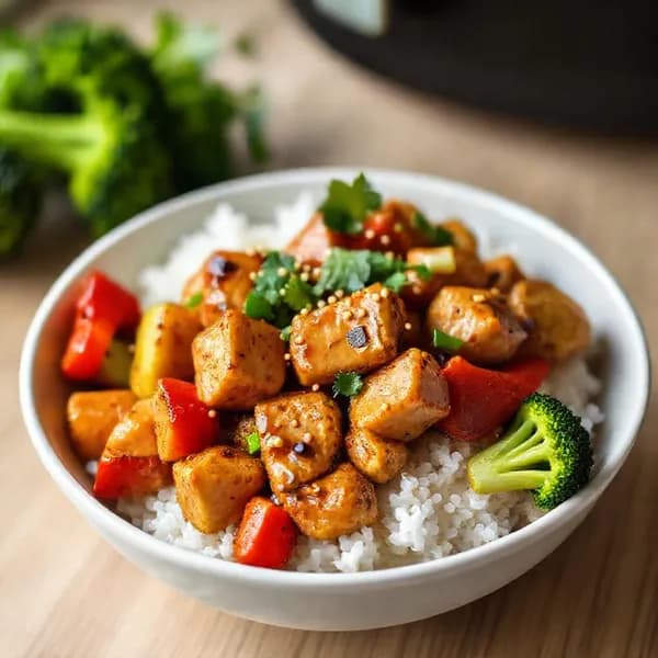 Snabb kycklingfilé airfryer asiatisk stil - enkelt recept från MatVeckan