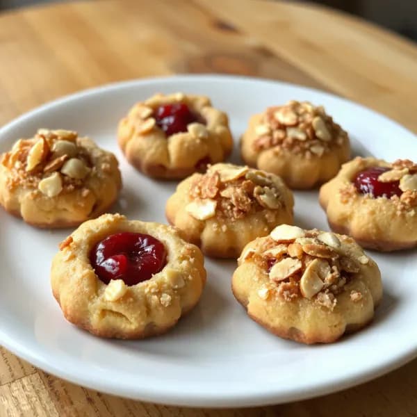 Hallongrottor med mandelcrunch - enkelt recept från MatVeckan