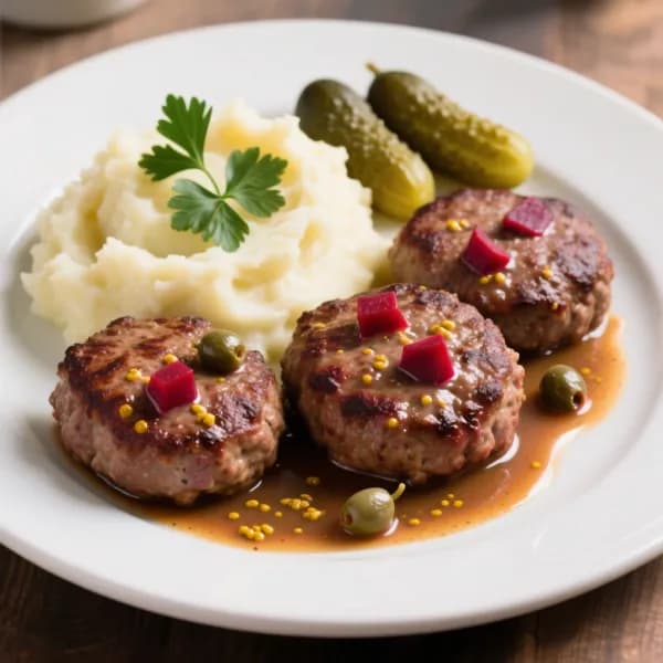 Biff à la Lindström med potatisstomp och gräddsås - enkelt recept från MatVeckan