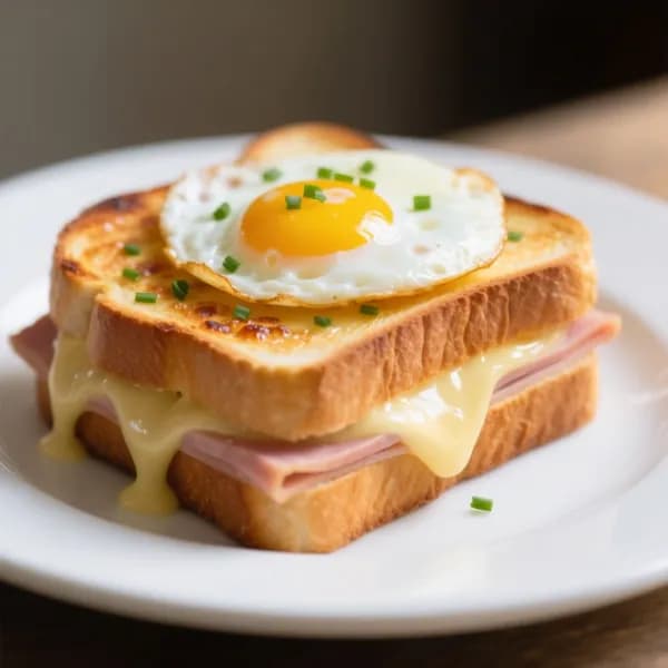 Festlig croque monsieur med gruyère och dijonsenap - enkelt recept från MatVeckan