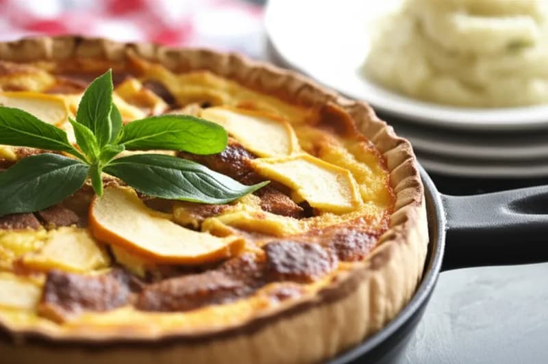 Rustik fläskpaj med äpple och salvia - enkelt recept från MatVeckan