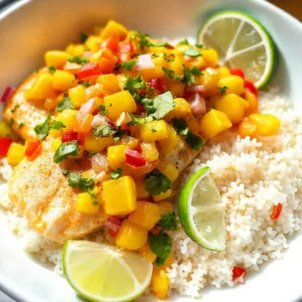 Karibisk fisk med mango och lime - enkelt recept från MatVeckan