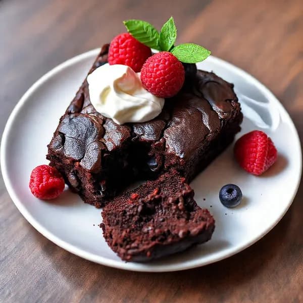 Kladdkaka utan ägg med mörk choklad - enkelt recept från MatVeckan