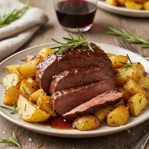 Biff Brasato med Rosmarinpotatis - enkelt recept från MatVeckan