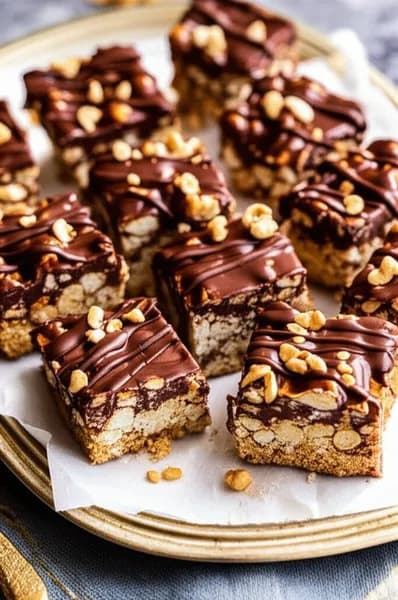 Popcornkaka med choklad och nötter - enkelt recept från MatVeckan