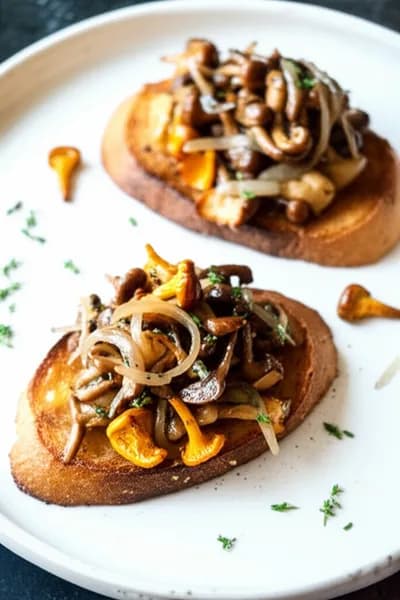 Höstlig svamptoast med tryffelolja - enkelt recept från MatVeckan