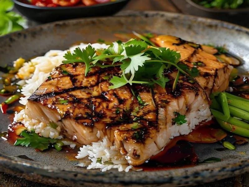 Grillad thailändsk tonfiskfilé med het chilimarinad - enkelt recept från MatVeckan