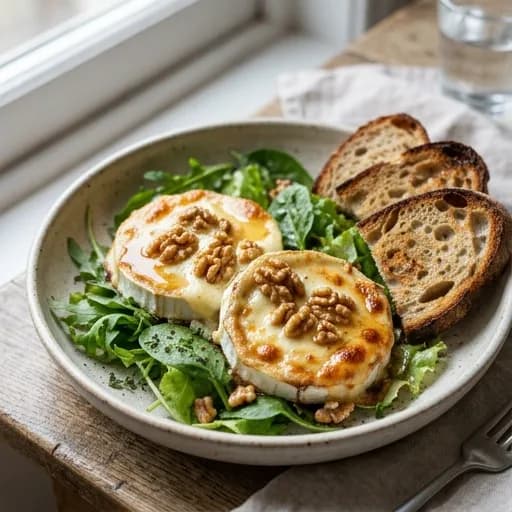 Ugnsgratinerad getost med honung och valnötter - enkelt recept från MatVeckan