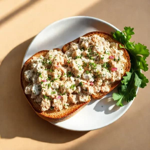 Tonfiskröra med fullkornsbröd och örter - enkelt recept från MatVeckan