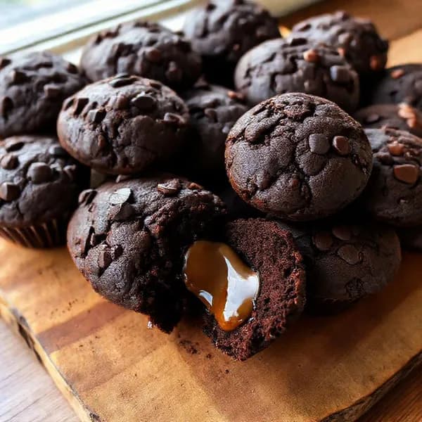 Amerikanska chokladmuffins med extra allt - enkelt recept från MatVeckan